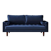 US Pride Furniture&reg; Clovis Velvet Square-Arm Sofa