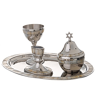 Mother of Pearl 4-Piece Havdallah Set. View a larger version of this product image.