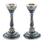 Alternate image 0 for Capri Blue Jeweled Enamel Candlesticks (Set of 2)
