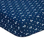 Alternate image 0 for Nautica Kids&reg; Mix & Match Anchor Print Fitted Crib Sheet in Navy