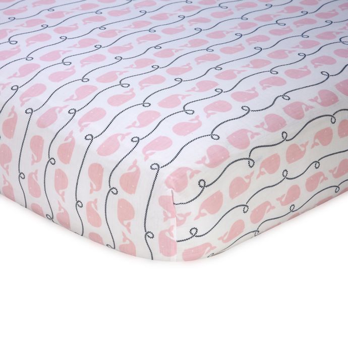 Nautica Kids Mix Match Whale Print Fitted Crib Sheet Buybuy Baby