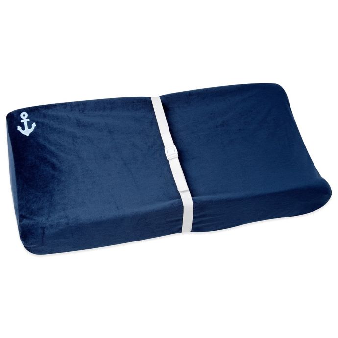 Nautica Kids Mix Match Velboa Changing Pad Cover In Navy