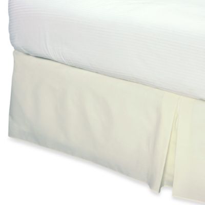 Smoothweave&trade; 14-Inch Tailored Twin Bed Skirt  in Ivory