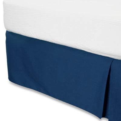 Smoothweave&trade; 14-Inch Tailored Twin Bed Skirt in Navy