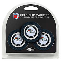 NFL Denver Broncos Golf Chip Ball Markers (Set of 3)
