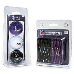 NFL Baltimore Ravens Golf Ball and Tee Pack