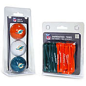 NFL Miami Dolphins Golf Ball and Tee Pack