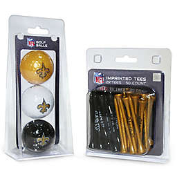 NFL New Orleans Saints Golf Ball and Tee Pack