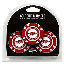 NCAA University of Arkansas Golf Chip Ball Markers (Set of 3)