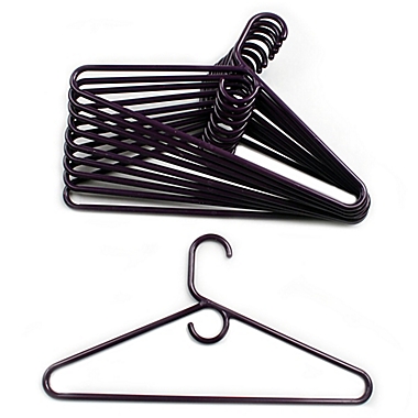 Merrick 72-Count Value Pack Heavyweight Hangers in Dark Purple. View a larger version of this product image.