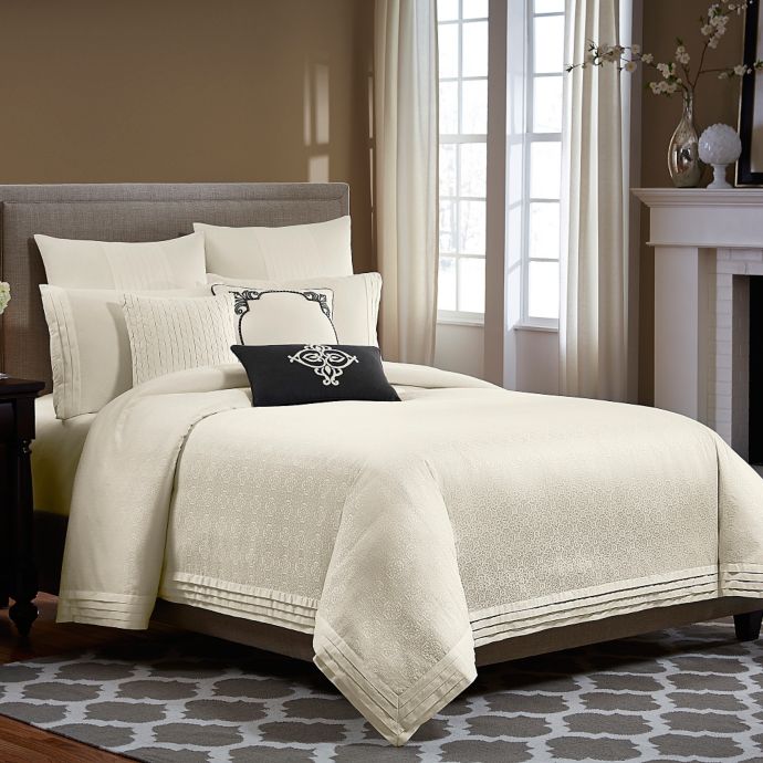 Wamsutta Essex Duvet Cover In Ivory Bed Bath Beyond