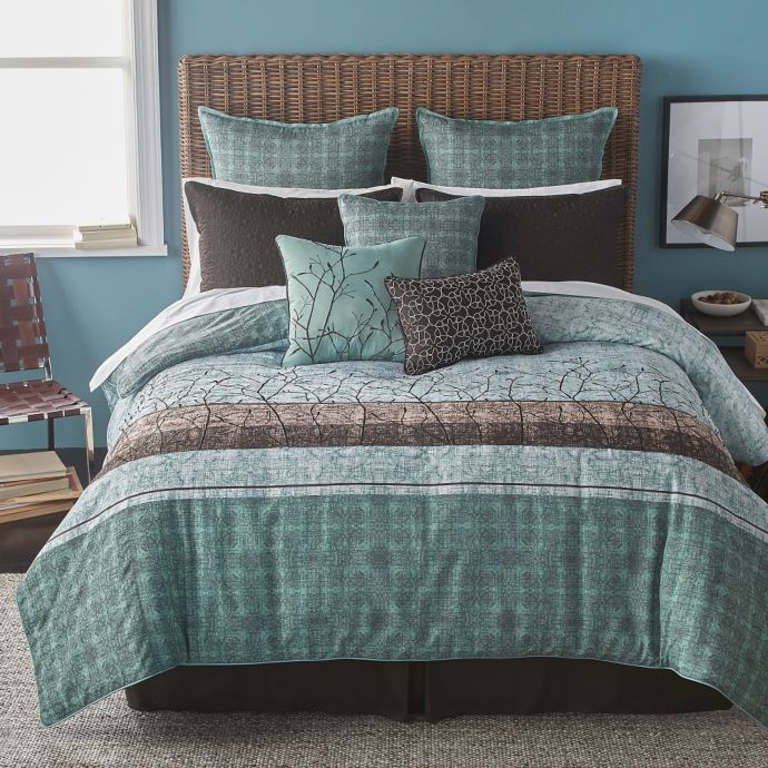 Bryan Keith Wildwood Comforter Set In Teal Bed Bath Beyond