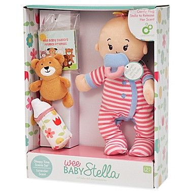 Manhattan Toy&reg; Wee Baby Stella Sleepy Time Doll Set with Lavender Scent. View a larger version of this product image.