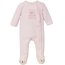 Little Me® Size 9M Sweet Bear Footie in Pink