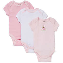 Little Me® 3-Pack Sweet Bear Bodysuits in Pink