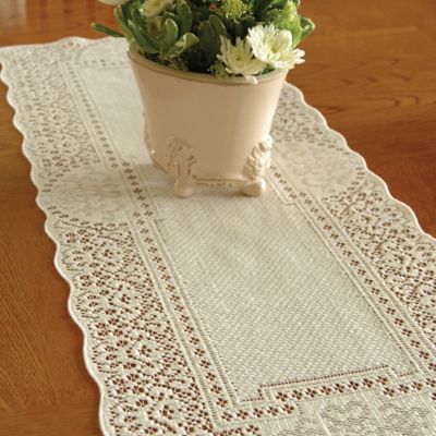 ivory lace table runners wedding