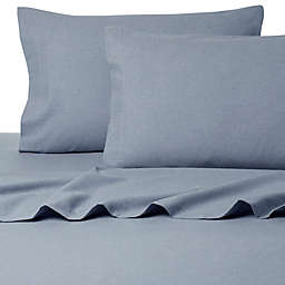 Belle Epoque La Rochelle Collection Sol Heathered Flannel King Sheet Set in Blue