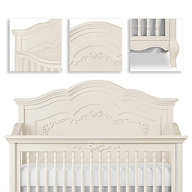 evolur&trade; Aurora 4-in-1 Convertible Crib in Ivory Lace. View a larger version of this product image.