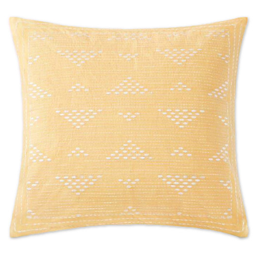 Alternate image 1 for INK+IVY Cairo Embroidered Square Throw Pillow