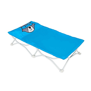 Regalo&reg; My Cot&reg; Racoon Pal Portable Toddler Bed in Blue. View a larger version of this product image.