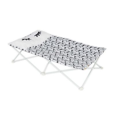 black and white cot