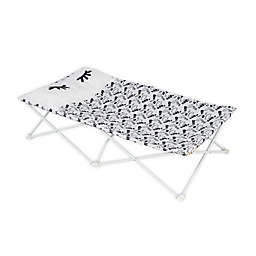 Regalo® Extra-Long Lashes My Cot Portable Toddler Bed in Black/White