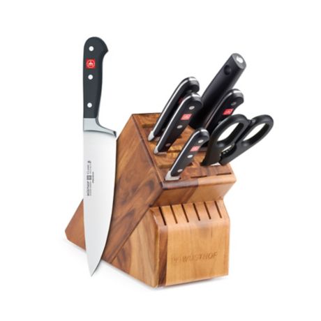 Wusthof Classic 8-Piece Deluxe Wood Knife Block Set in 