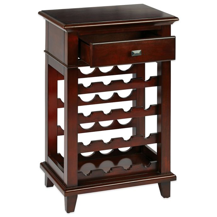 Napa Wine Storage Rack In Warm Cherry Bed Bath Beyond