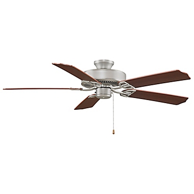 AireDécor by Fanimation  52-Inch x 13-Inch Satin Nickel Ceiling Fan with Walnut/Cherry Blades. View a larger version of this product image.