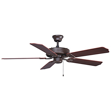 AireDécor by Fanimation 52-Inch x 13-Inch Bronze Ceiling Fan with Walnut/Cherry Blades. View a larger version of this product image.