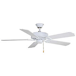 AireDécor by Fanimation 52-Inch Ceiling Fan in Matte White with Matte White Blades