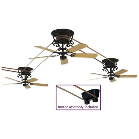 Fanimation Bourbon Street 52 Inch X 21 Inch Belt Drive Ceiling