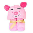 Alternate image 0 for Little Ashkim Size 2T-5T Piggy Hooded Kid&#39;s Turkish Towel in Pink