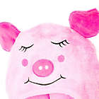 Alternate image 1 for Little Ashkim Size 2T-5T Piggy Hooded Kid&#39;s Turkish Towel in Pink