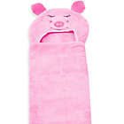 Alternate image 2 for Little Ashkim Size 2T-5T Piggy Hooded Kid&#39;s Turkish Towel in Pink