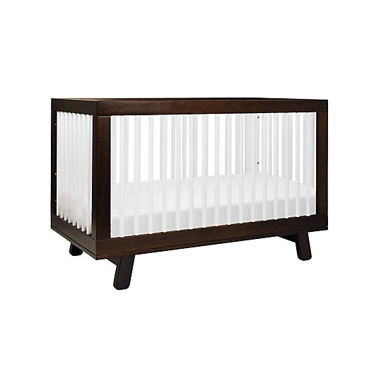 Alternate image 1 for Babyletto Hudson 3-in-1 Convertible Crib in Espresso/White