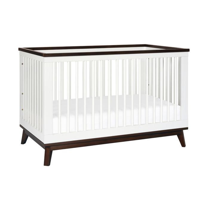 Babyletto Scoot 3 In 1 Convertible Crib In White Walnut Buybuy Baby