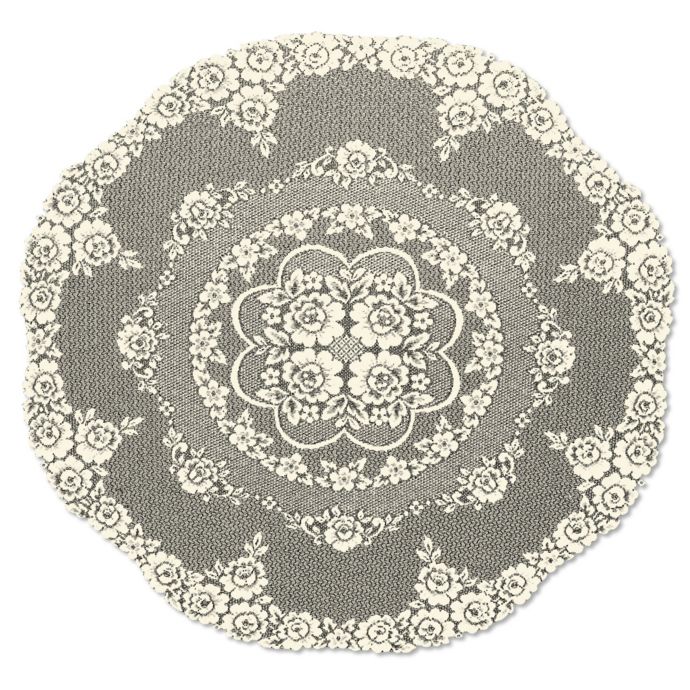 Heritage Lace® Victorian Rose 43-Inch Round Table Topper | Bed Bath ...