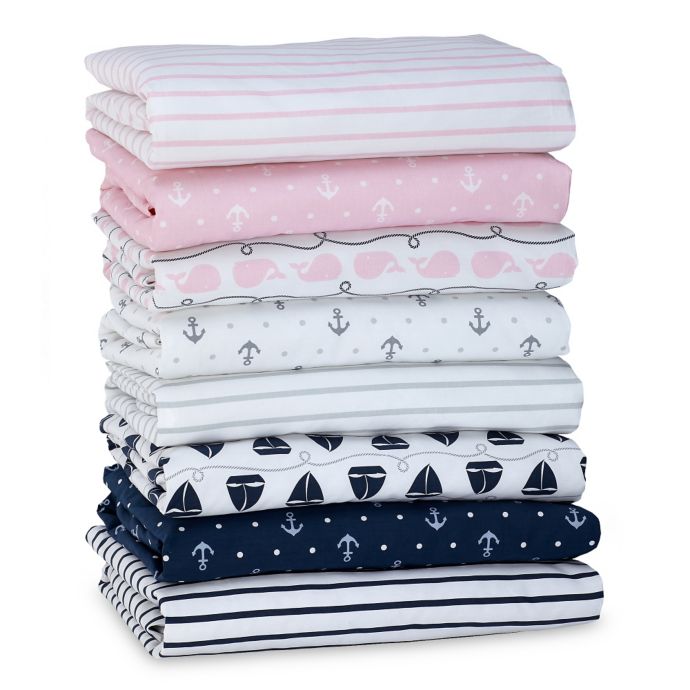 Nautica Kids Mix Match Nautical Fitted Crib Sheet Collection