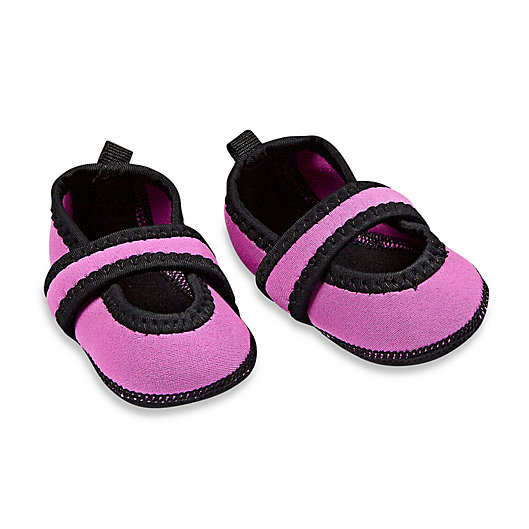 Alternate image 1 for nufoot Baby Betsy Lou Mary Jane Slipper in Pink