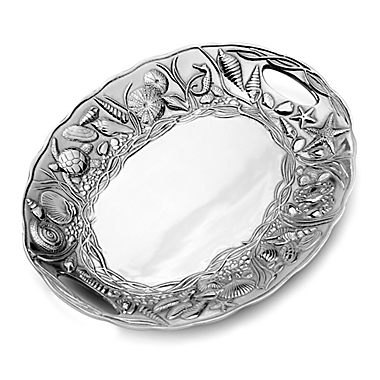 Wilton Armetale&reg; Coastal Oval Tray. View a larger version of this product image.