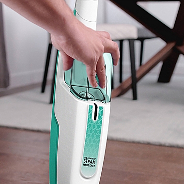 Shark&reg; Steam Mop in White/Seafoam. View a larger version of this product image.