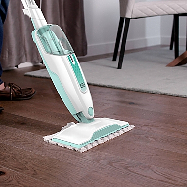 Shark&reg; Steam Mop in White/Seafoam. View a larger version of this product image.