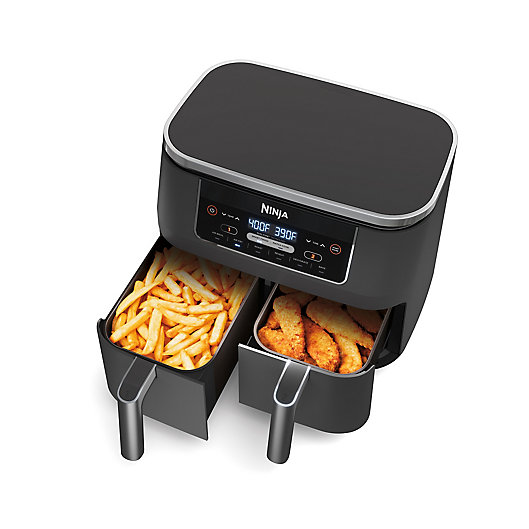 Alternate image 1 for Ninja® Foodi® 8qt. 6-in-1, 2-Basket Air Fryer with DualZone™ Technology