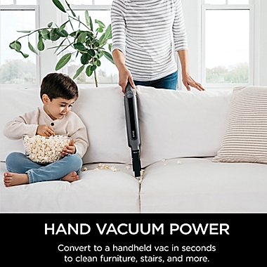 Shark&reg; Wandvac System&trade; Cordless Ultra-Light Stick Vacuum in Natural Grey. View a larger version of this product image.