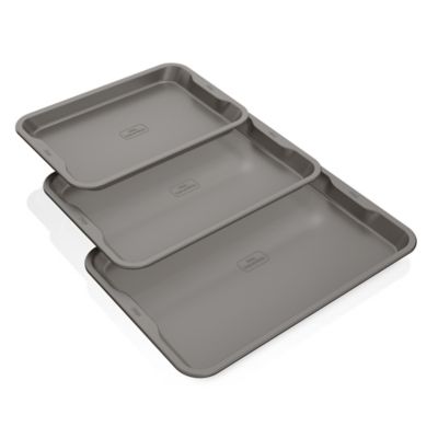 Ninja Foodi Neverstick 3-Piece Baking Sheet Set Grey