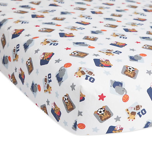 Alternate image 1 for Lambs & Ivy® Future All Star Fitted Crib Sheet