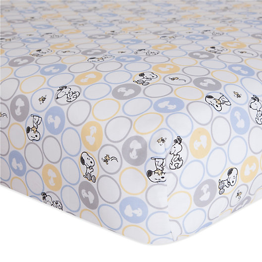 Alternate image 1 for Lambs & Ivy® My Little Snoopy™ Fitted Crib Sheet