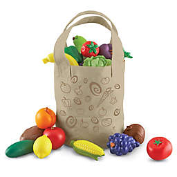 Learning Resources 17-Piece New Sprouts Fresh-Picked Fruit and Veggie Tote Set