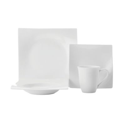 white square dish set